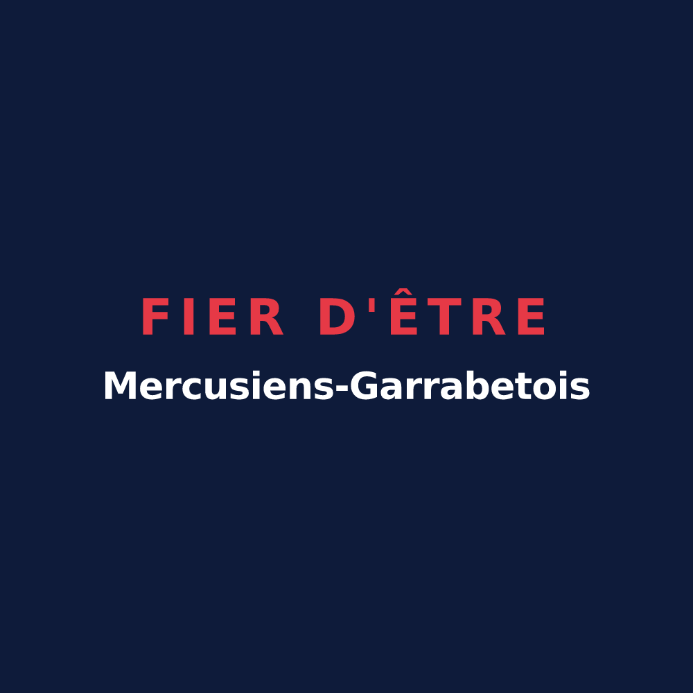 T-shirt « Fier d'être Mercusiens-Garrabetois » — design pour Mercus-Garrabet