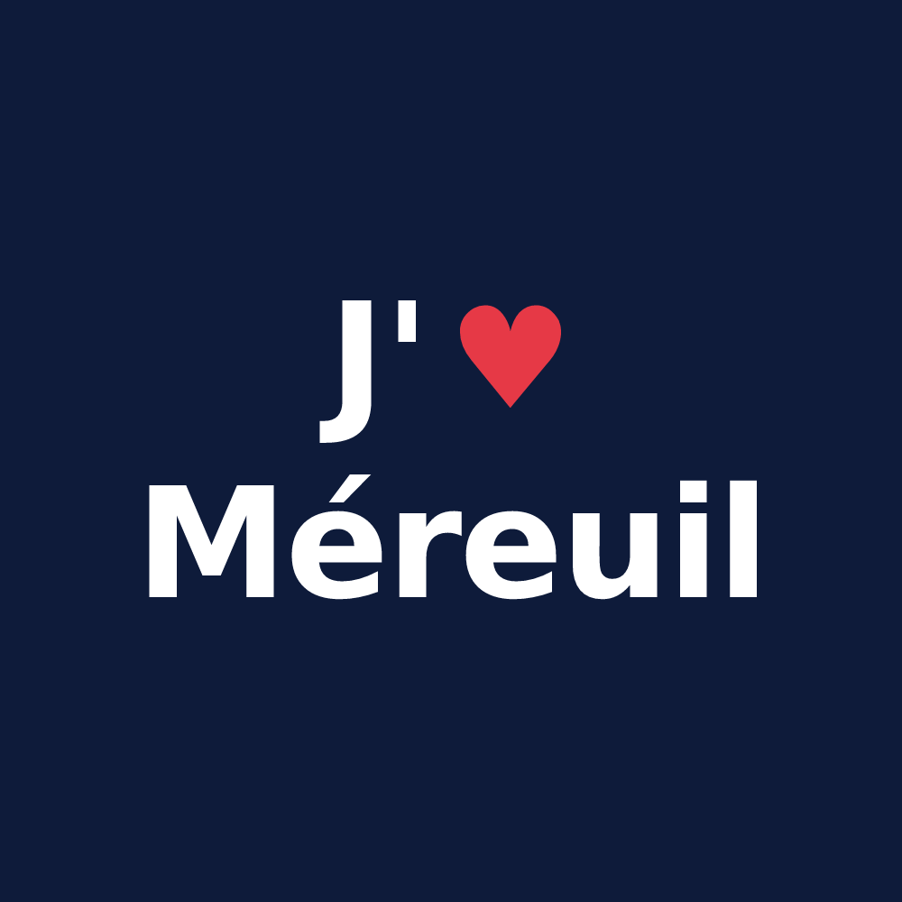 T-shirt personnalisé Méreuil — design J'aime Méreuil