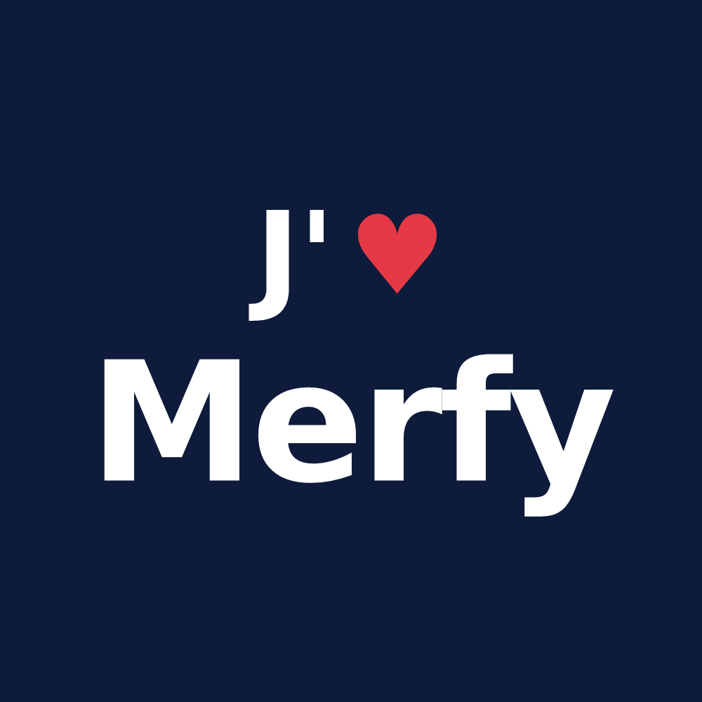 T-shirt personnalisé Merfy — design J'aime Merfy