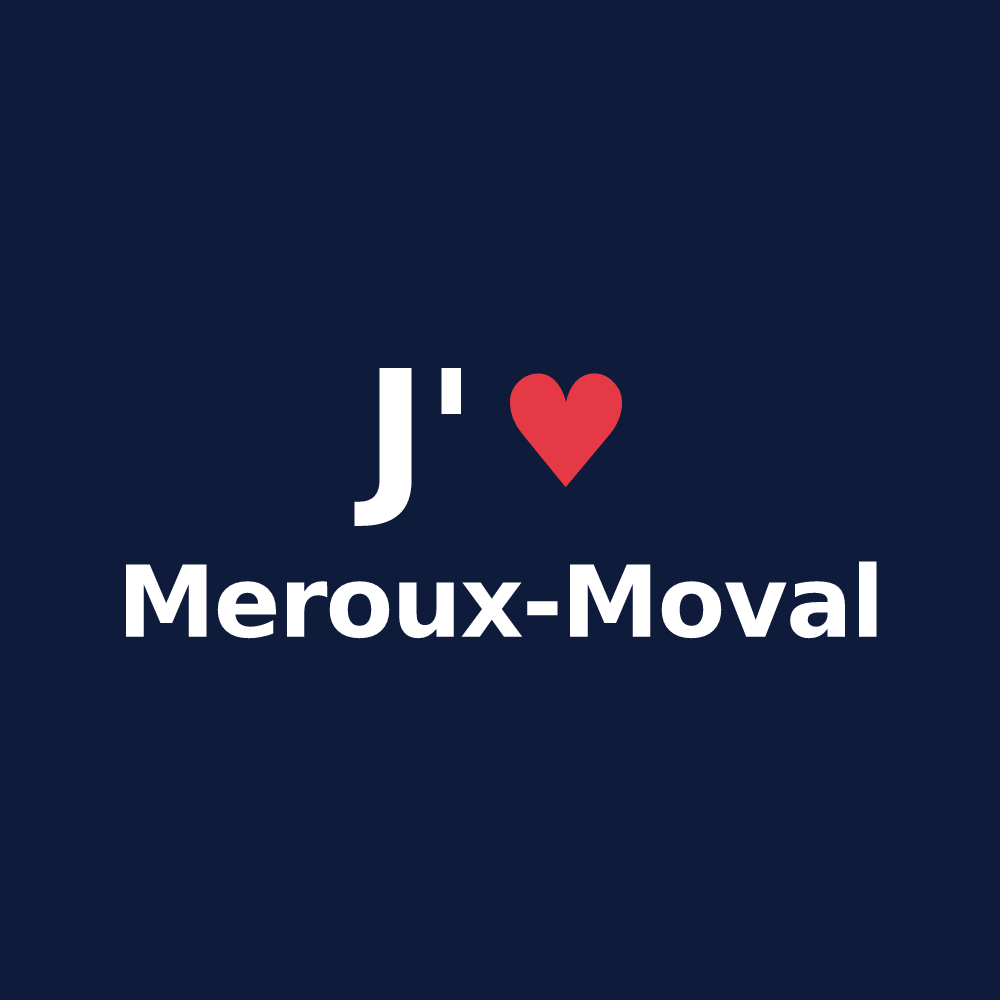T-shirt personnalisé Meroux-Moval — design J'aime Meroux-Moval