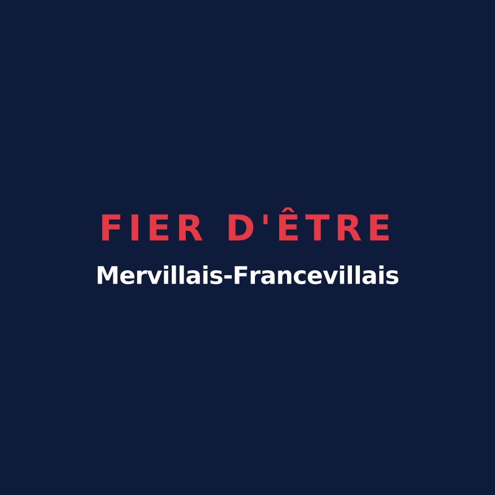 T-shirt « Fier d'être Mervillais-Francevillais » — design pour Merville-Franceville-Plage