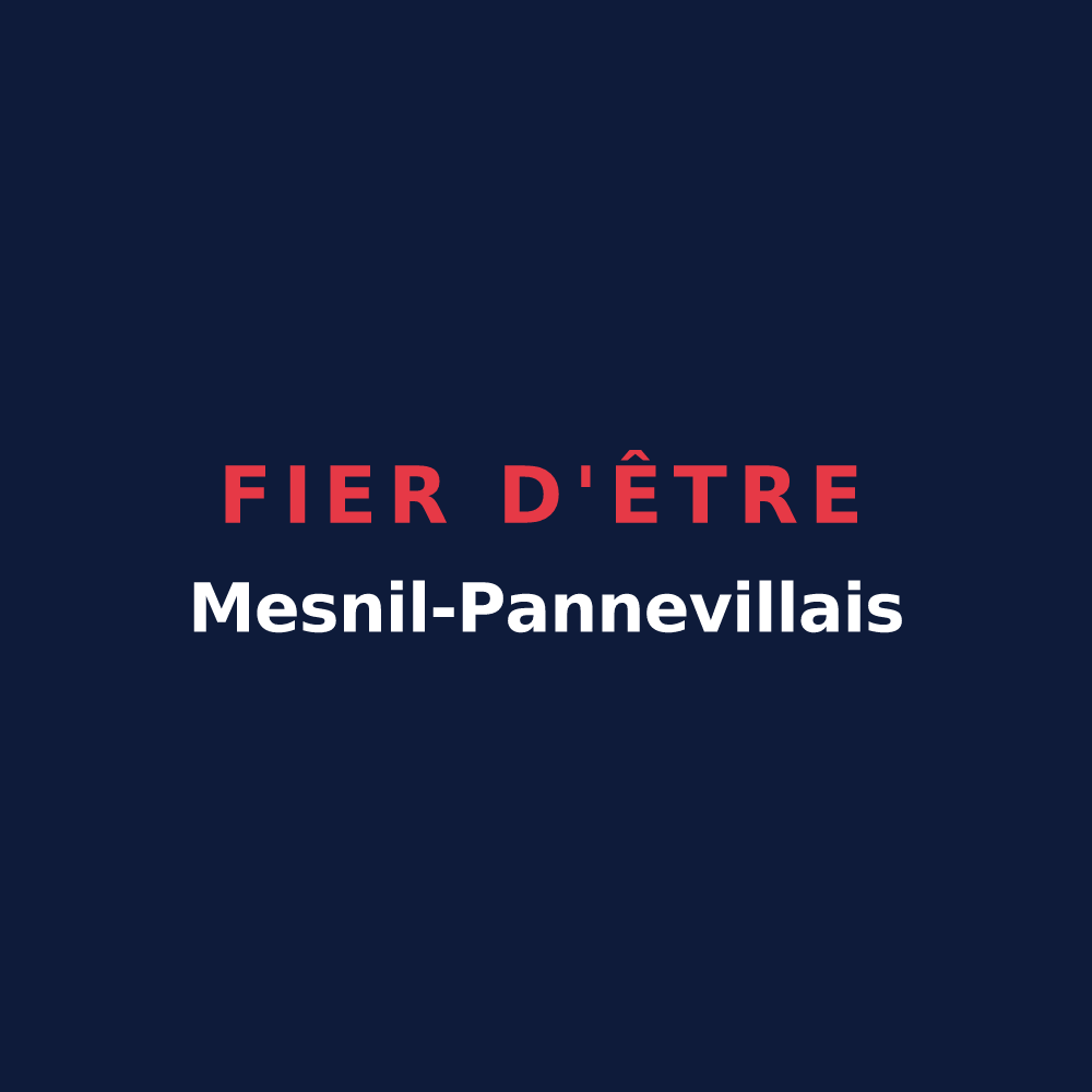 T-shirt « Fier d'être Mesnil-Pannevillais » — design pour Mesnil-Panneville