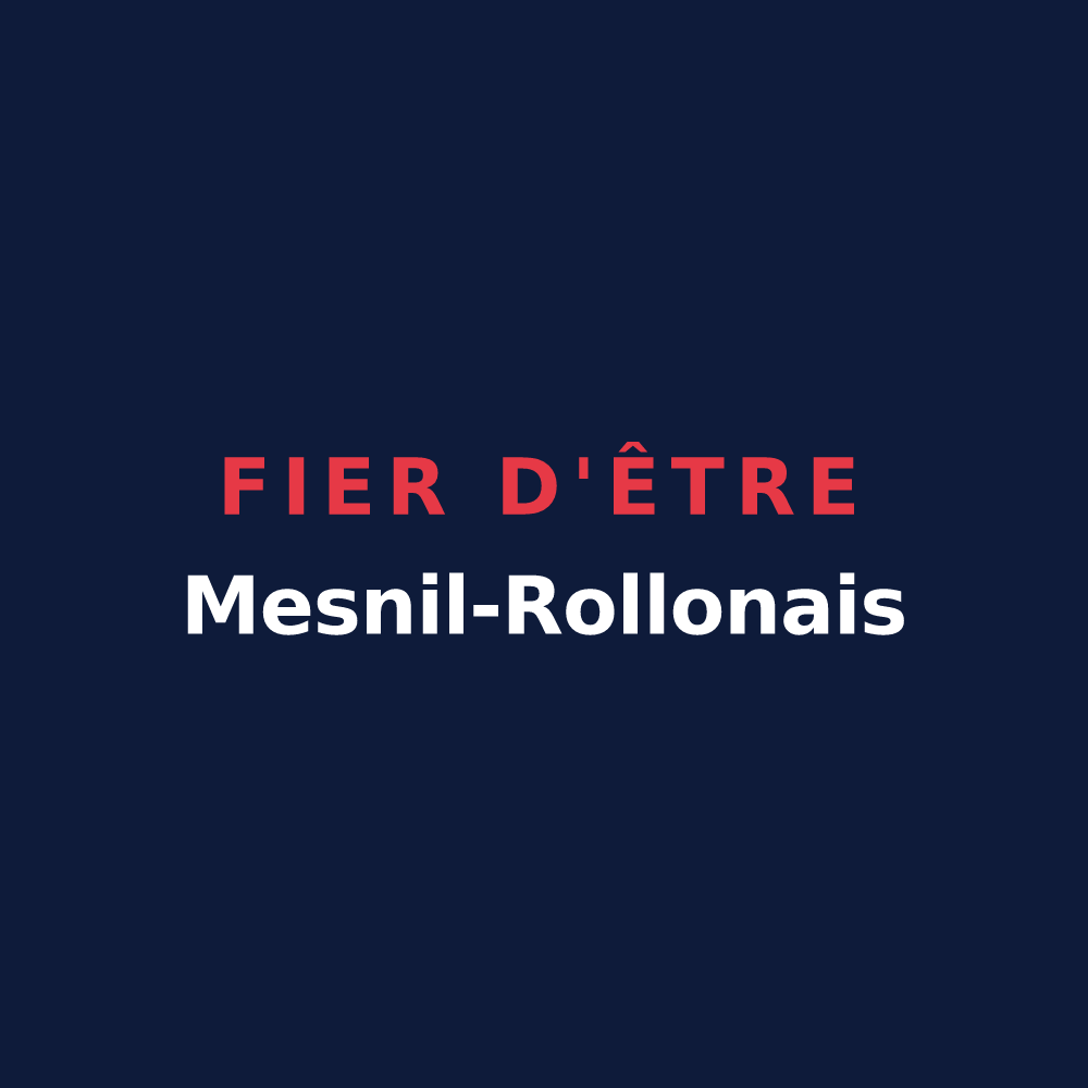 T-shirt « Fier d'être Mesnil-Rollonais » — design pour Mesnil-Raoul