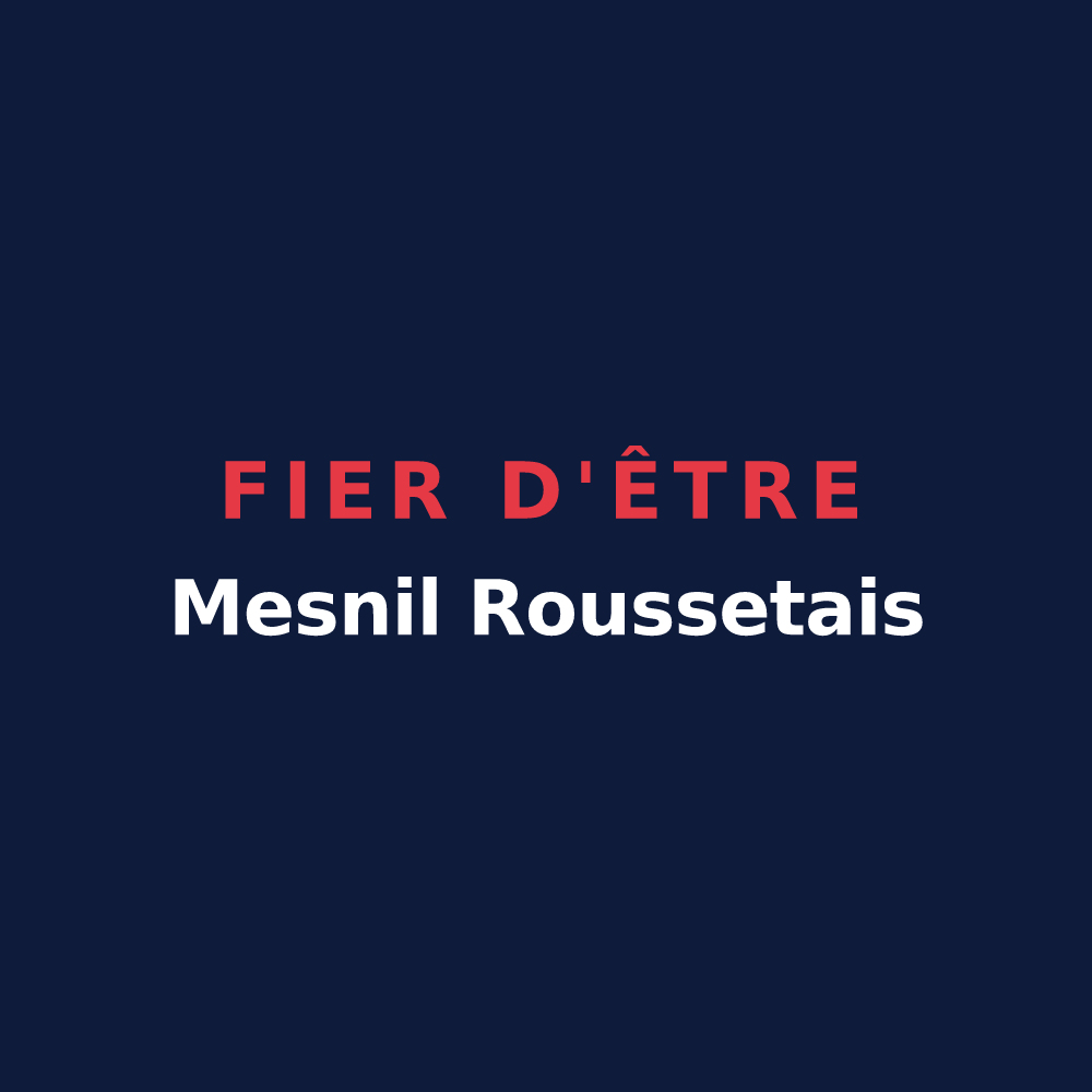 T-shirt « Fier d'être Mesnil Roussetais » — design pour Mesnil-Rousset
