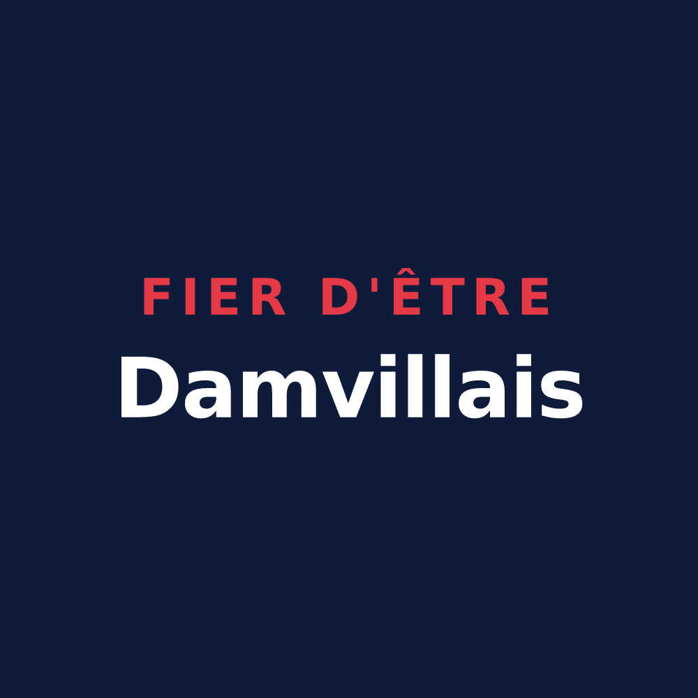 T-shirt « Fier d'être Damvillais » — design pour Mesnils-sur-Iton
