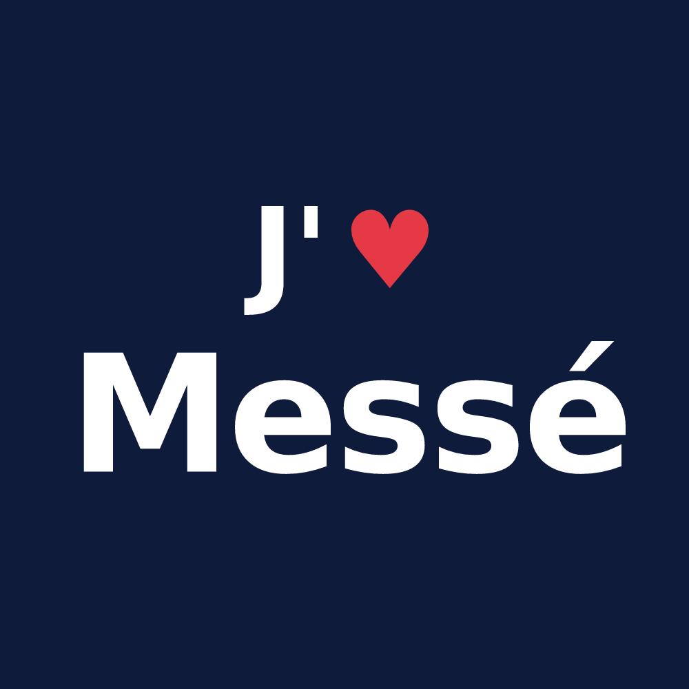T-shirt personnalisé Messé — design J'aime Messé