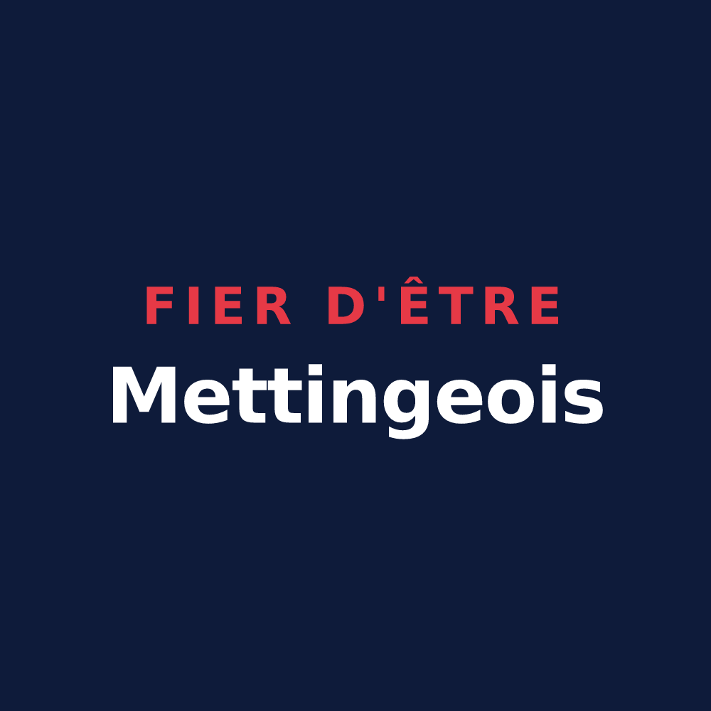 T-shirt « Fier d'être Mettingeois » — design pour Metting