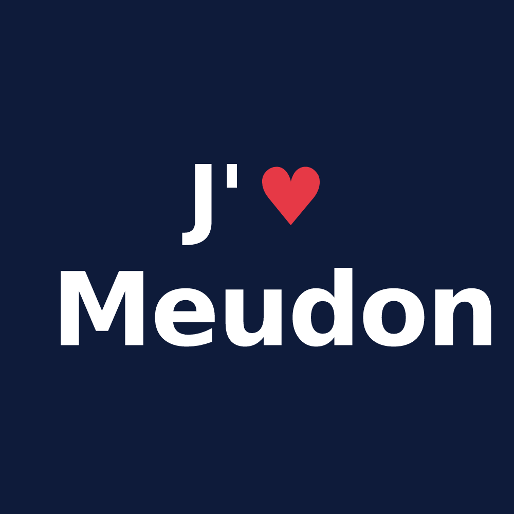 T-shirt personnalisé Meudon — design J'aime Meudon