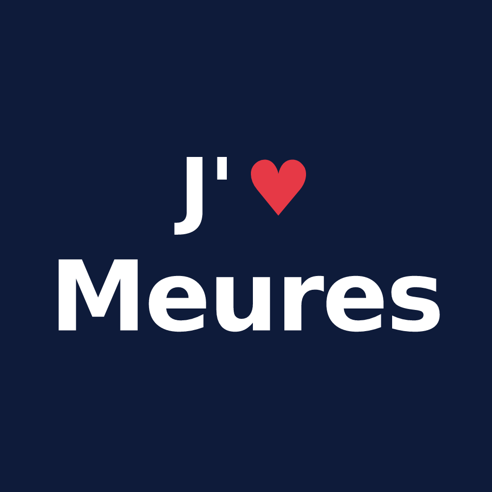 T-shirt personnalisé Meures — design J'aime Meures