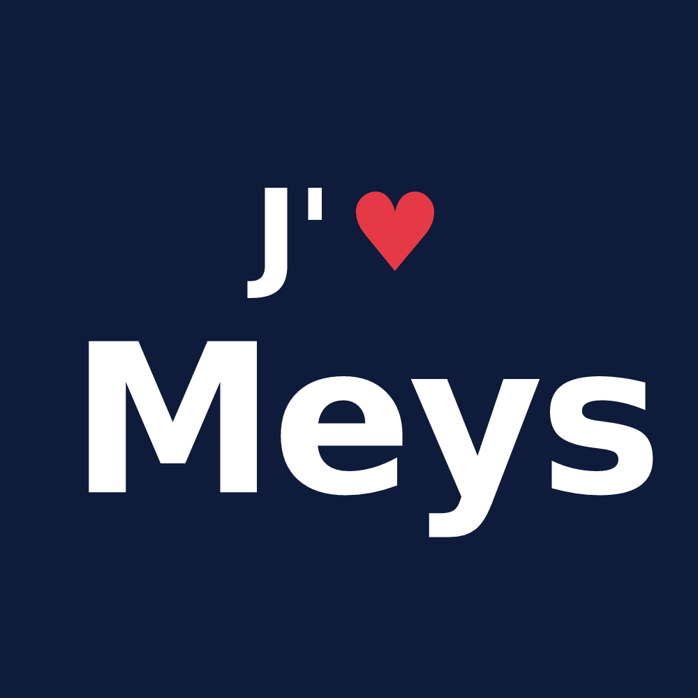 T-shirt personnalisé Meys — design J'aime Meys