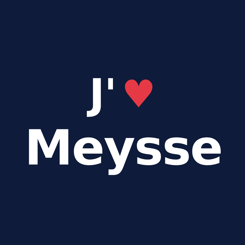 T-shirt personnalisé Meysse — design J'aime Meysse