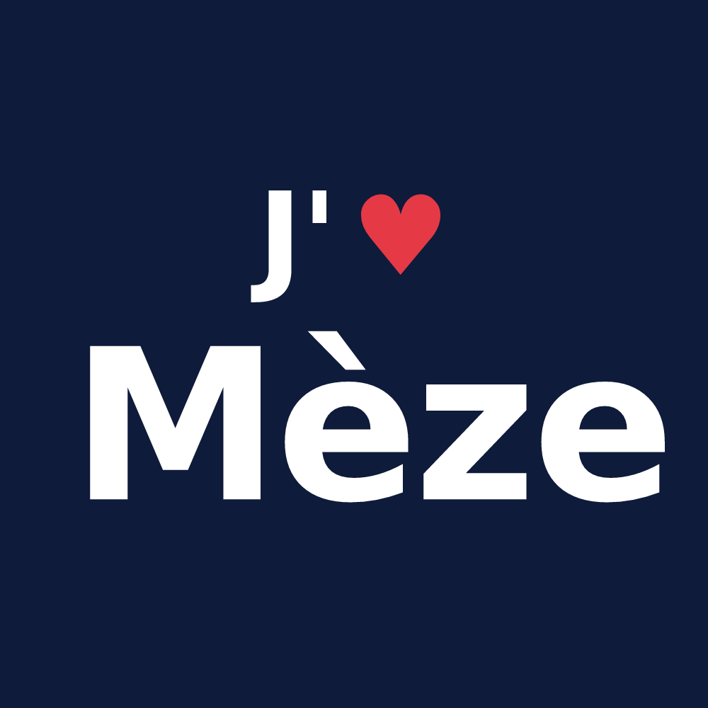 T-shirt personnalisé Mèze — design J'aime Mèze