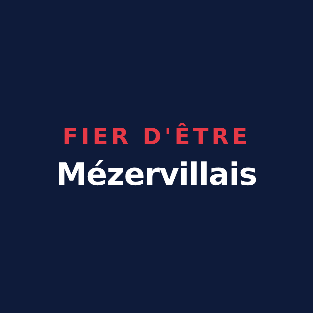 T-shirt « Fier d'être Mézervillais » — design pour Mézerville