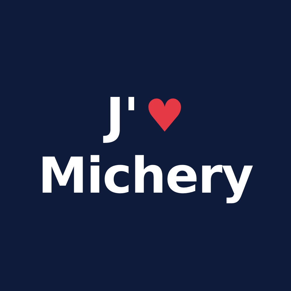 T-shirt personnalisé Michery — design J'aime Michery