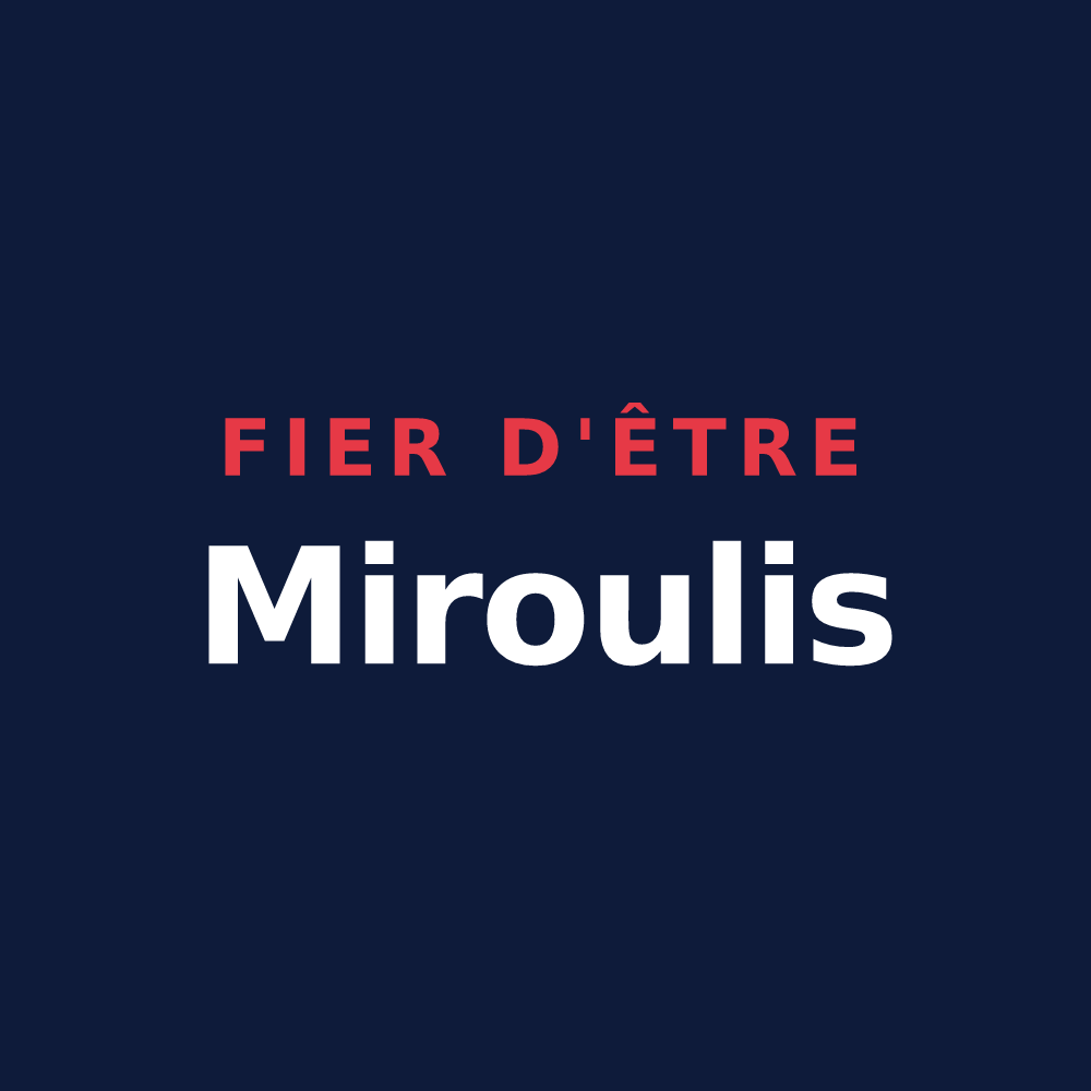 T-shirt « Fier d'être Miroulis » — design pour Miéry