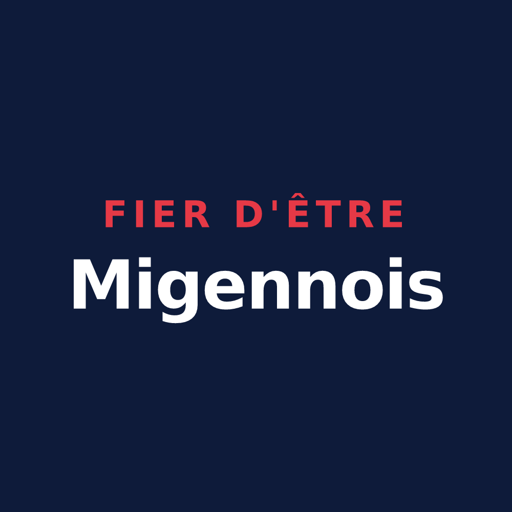 T-shirt « Fier d'être Migennois » — design pour Migennes