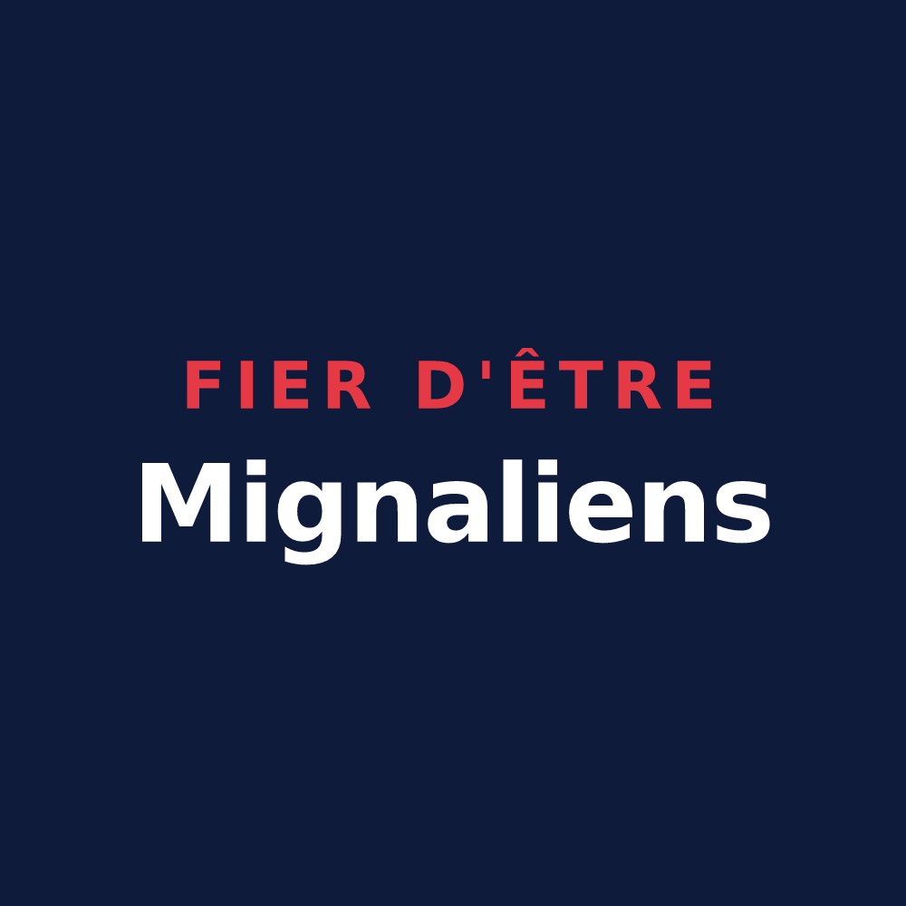 T-shirt « Fier d'être Mignaliens » — design pour Mignaloux-Beauvoir