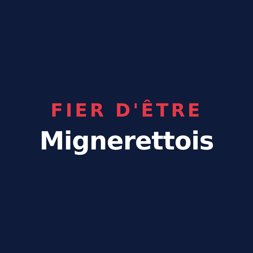 T-shirt « Fier d'être Mignerettois » — design pour Mignerette