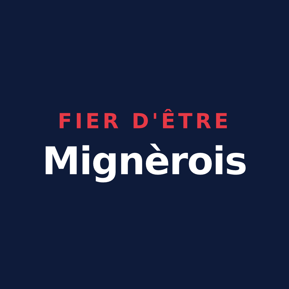 T-shirt « Fier d'être Mignèrois » — design pour Mignières