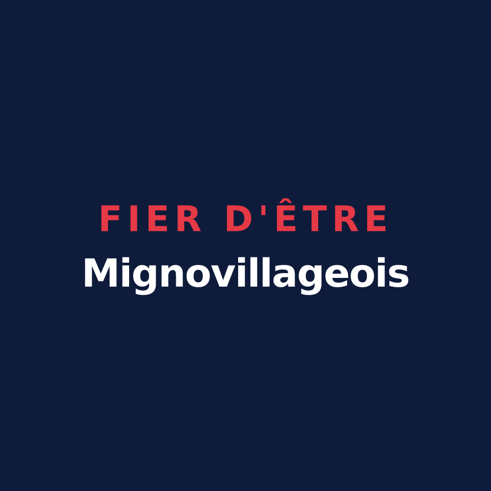 T-shirt « Fier d'être Mignovillageois » — design pour Mignovillard