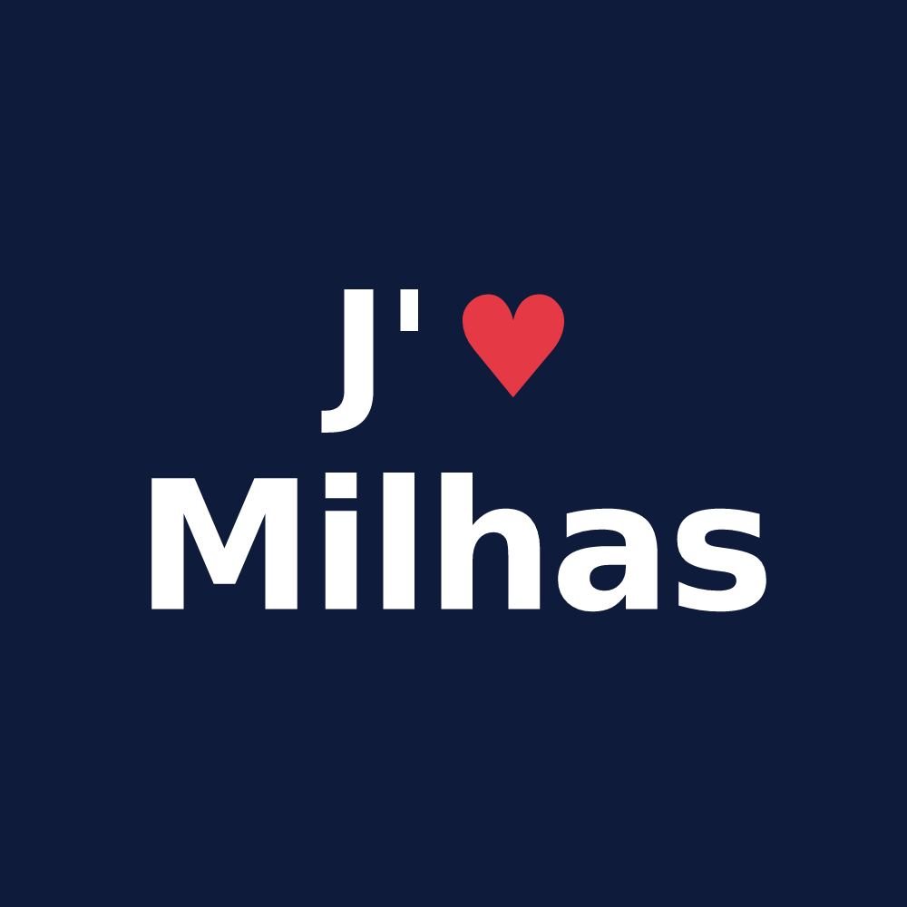 T-shirt personnalisé Milhas — design J'aime Milhas