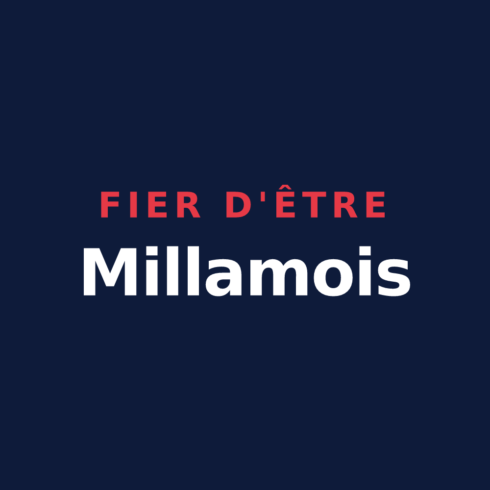 T-shirt « Fier d'être Millamois » — design pour Millam