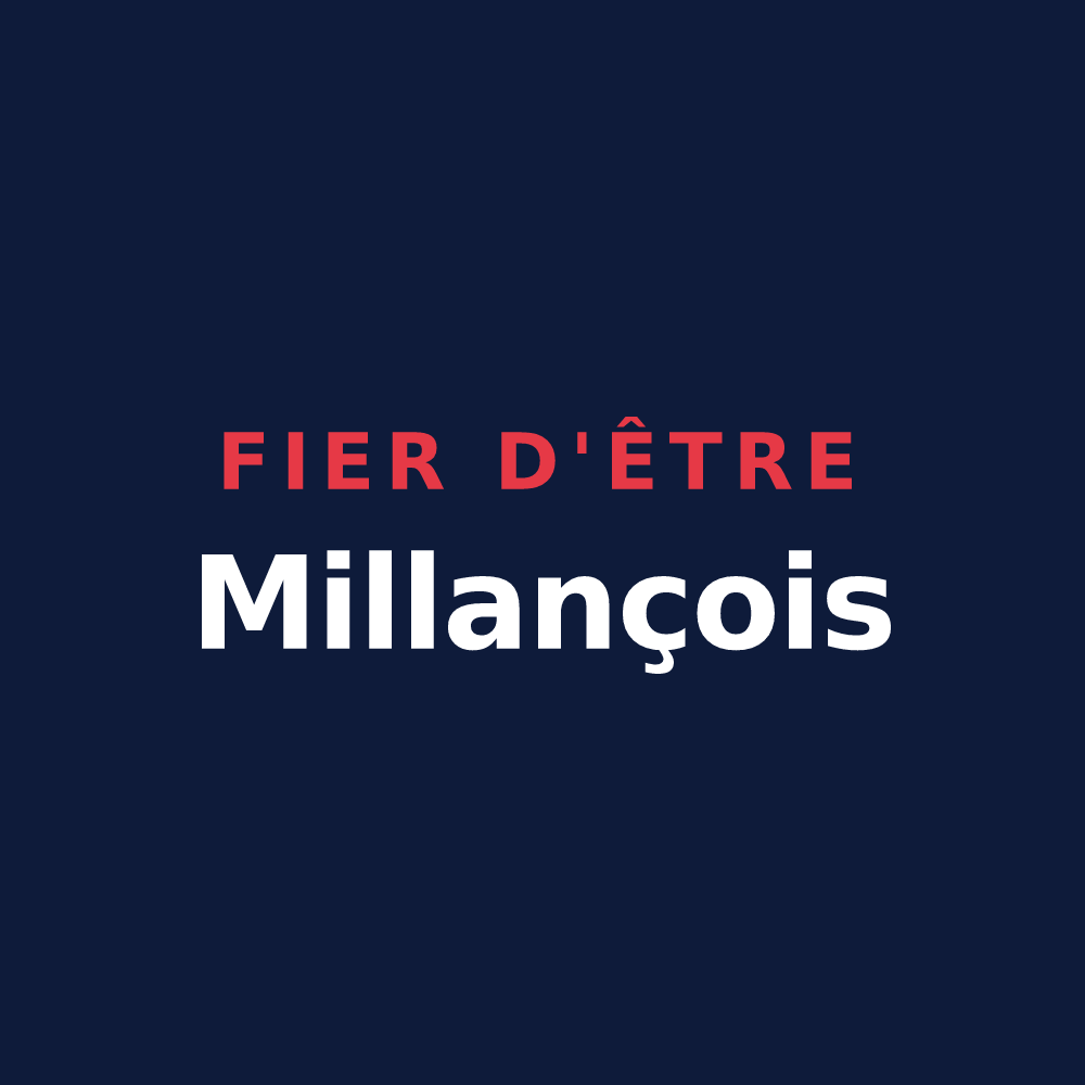 T-shirt « Fier d'être Millançois » — design pour Millançay