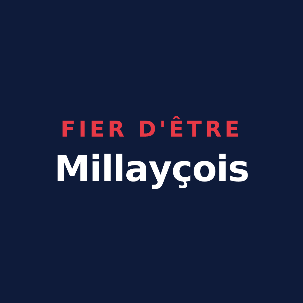 T-shirt « Fier d'être Millayçois » — design pour Millay