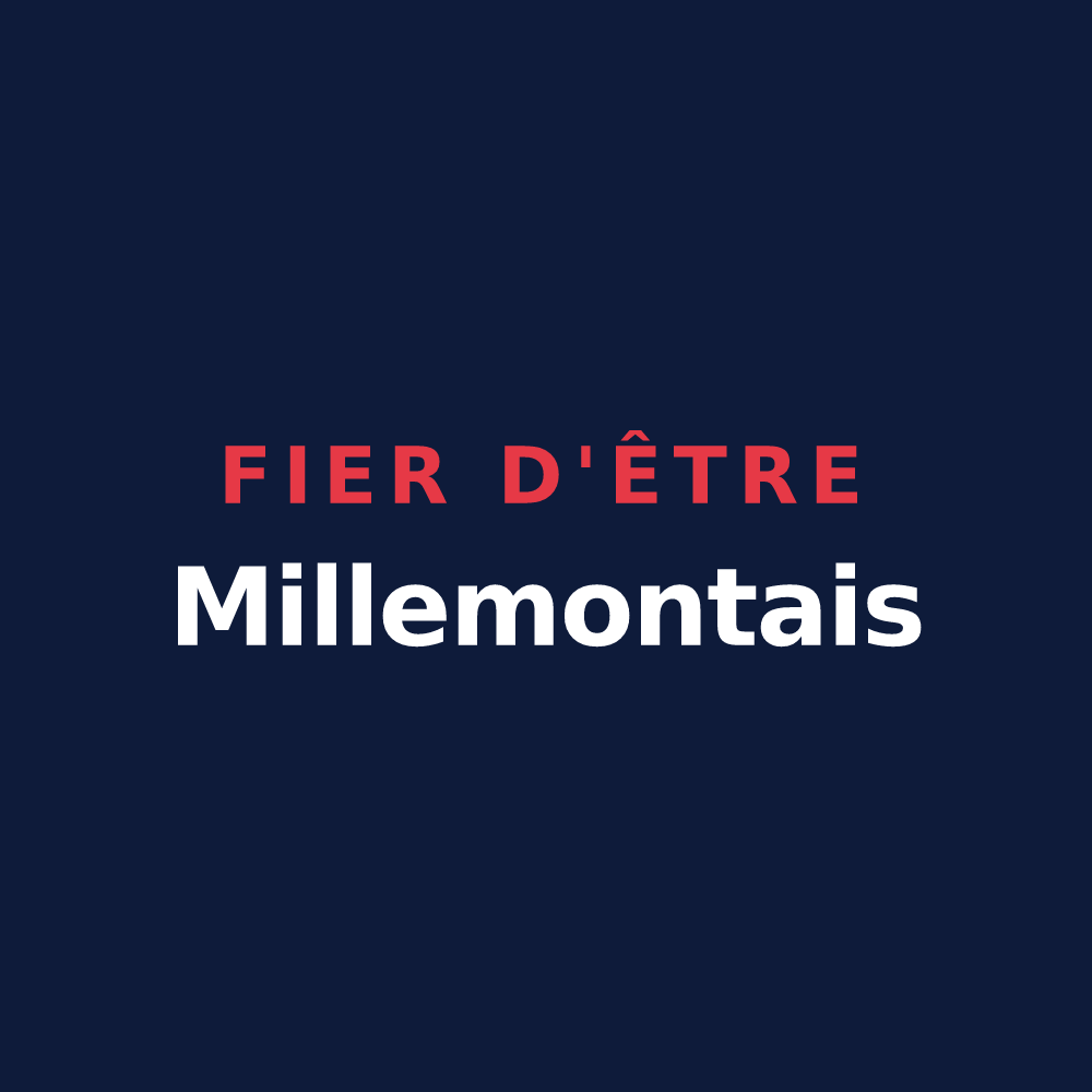 T-shirt « Fier d'être Millemontais » — design pour Millemont