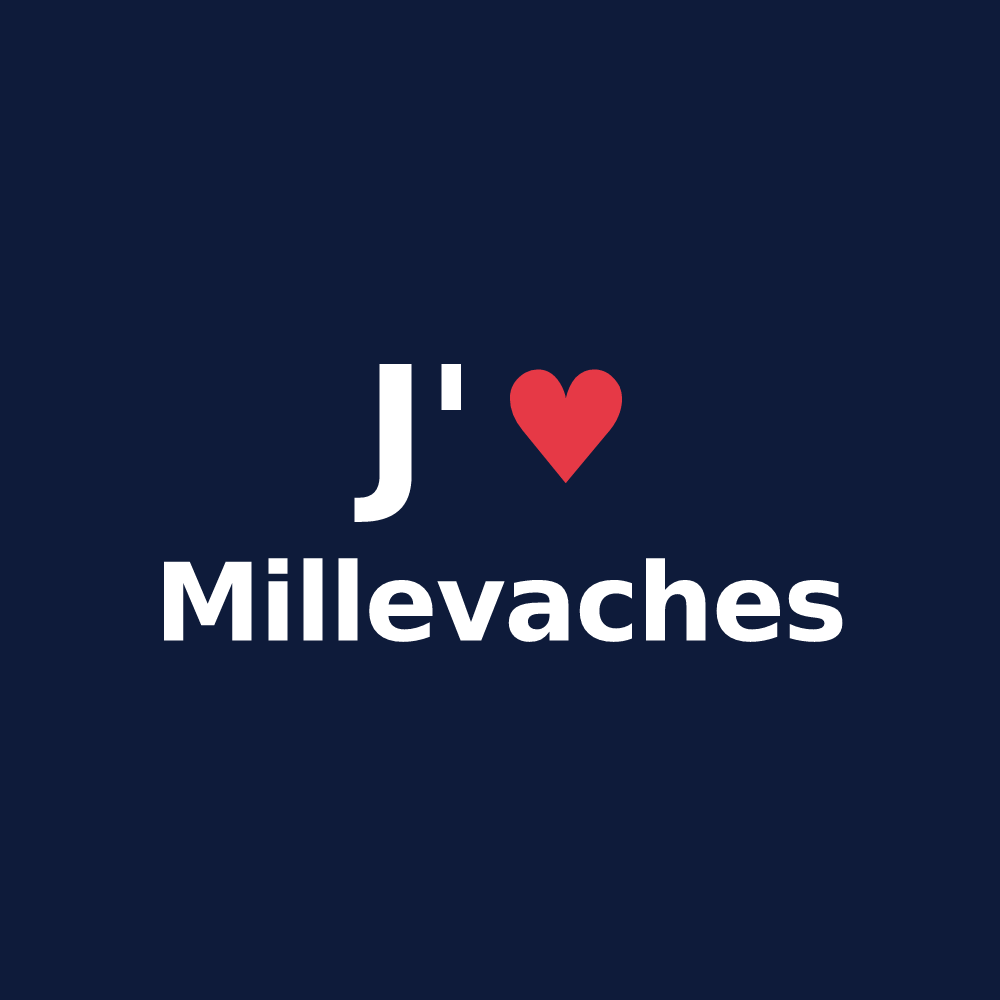 T-shirt personnalisé Millevaches — design J'aime Millevaches
