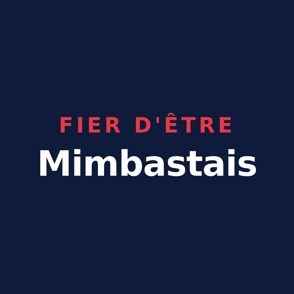 T-shirt « Fier d'être Mimbastais » — design pour Mimbaste