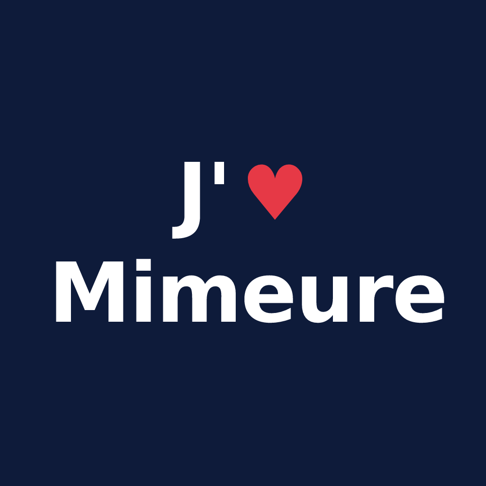 T-shirt personnalisé Mimeure — design J'aime Mimeure