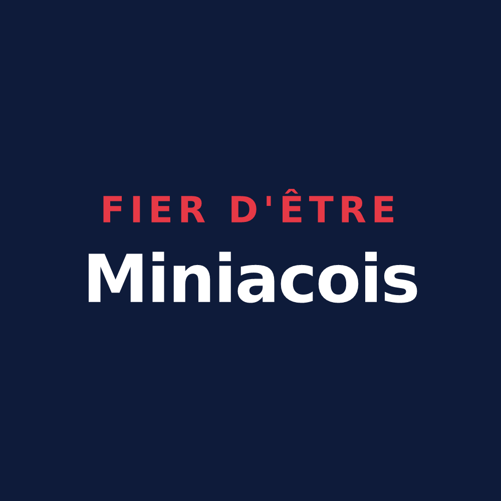 T-shirt « Fier d'être Miniacois » — design pour Miniac-sous-Bécherel