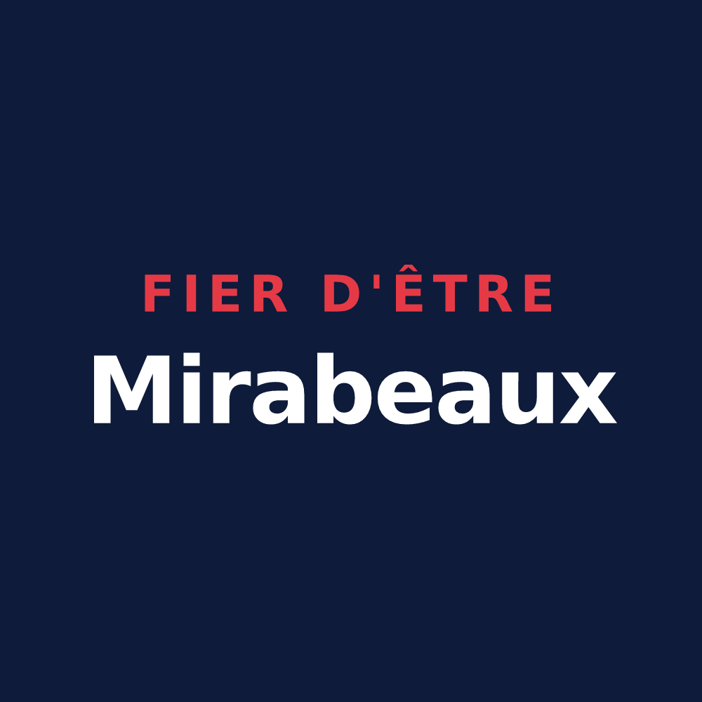 T-shirt « Fier d'être Mirabeaux » — design pour Mirabel-et-Blacons