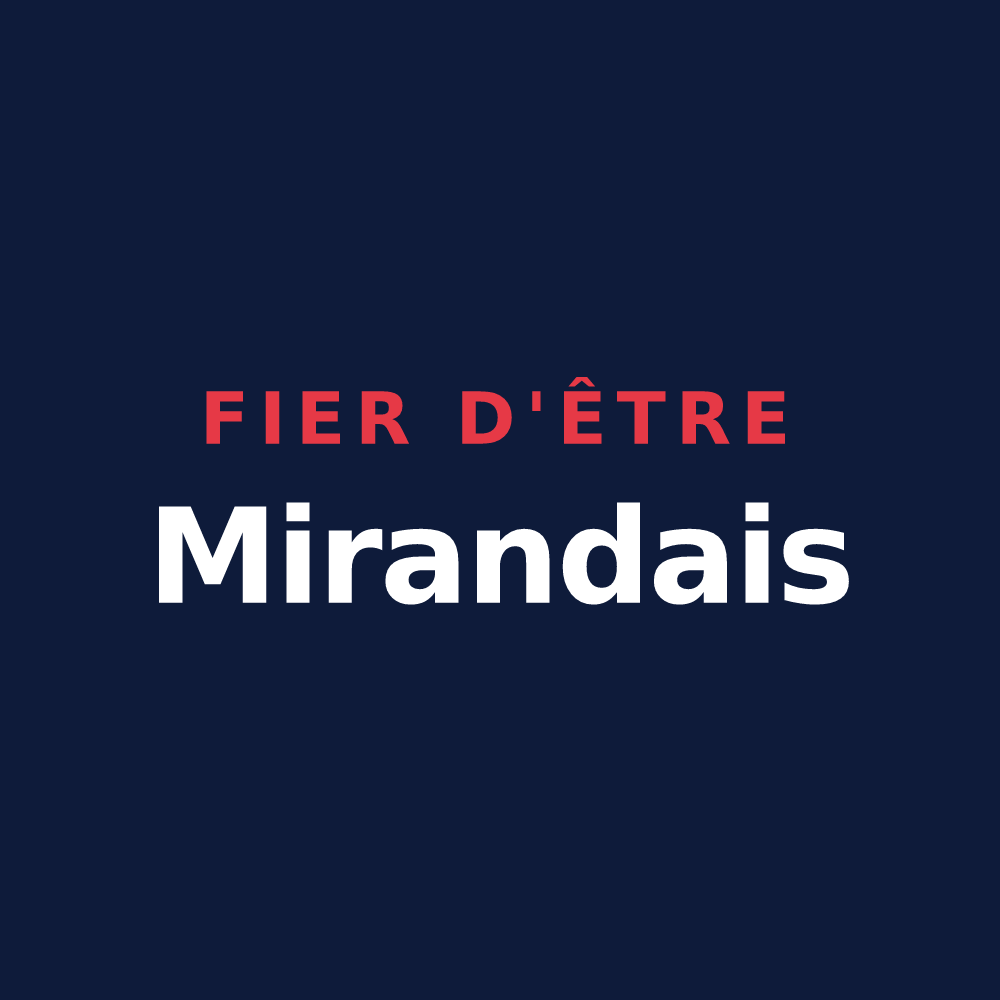 T-shirt « Fier d'être Mirandais » — design pour Mirande
