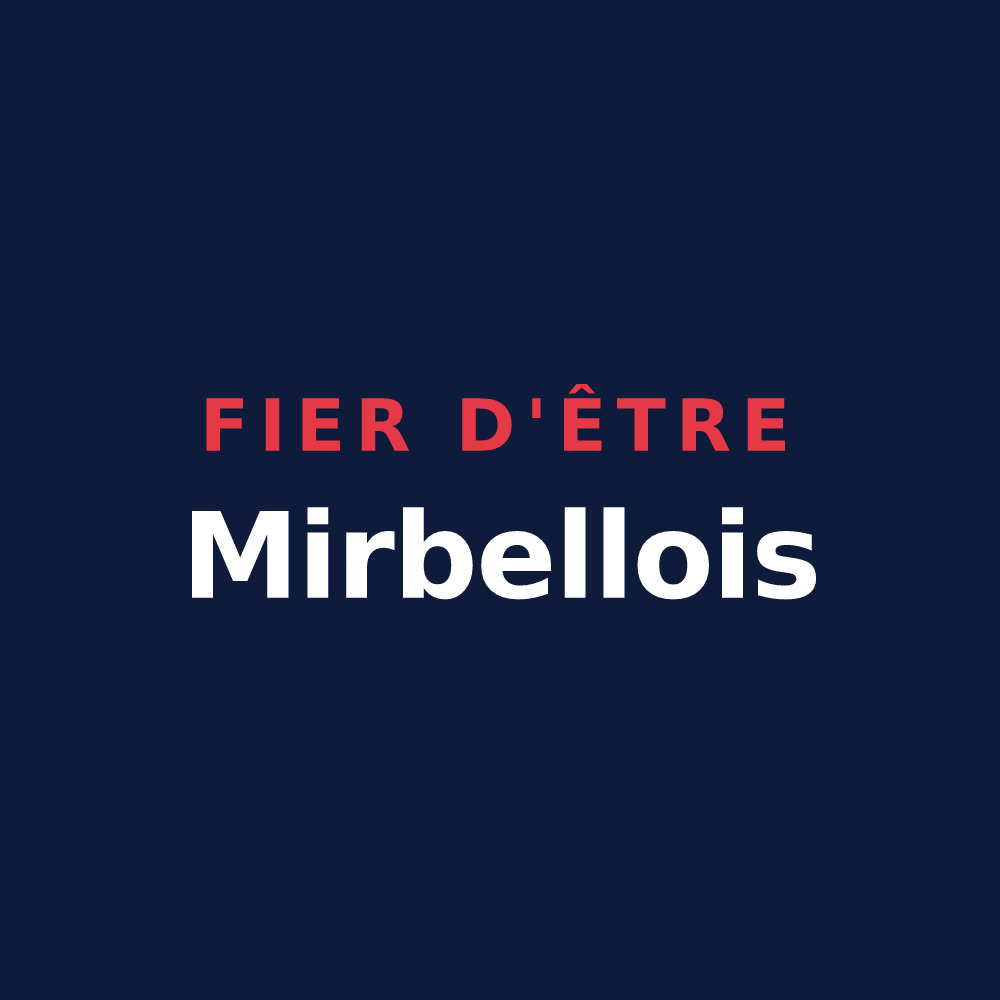 T-shirt « Fier d'être Mirbellois » — design pour Mirbel