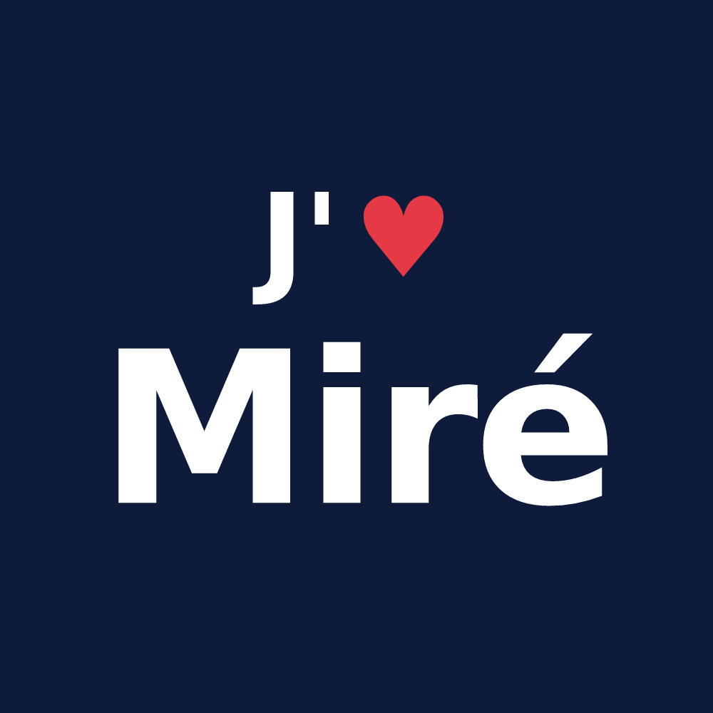 T-shirt personnalisé Miré — design J'aime Miré