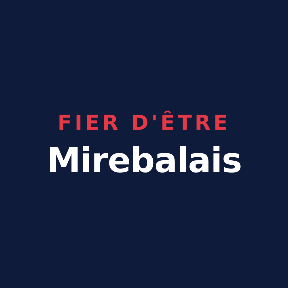 T-shirt « Fier d'être Mirebalais » — design pour Mirebeau