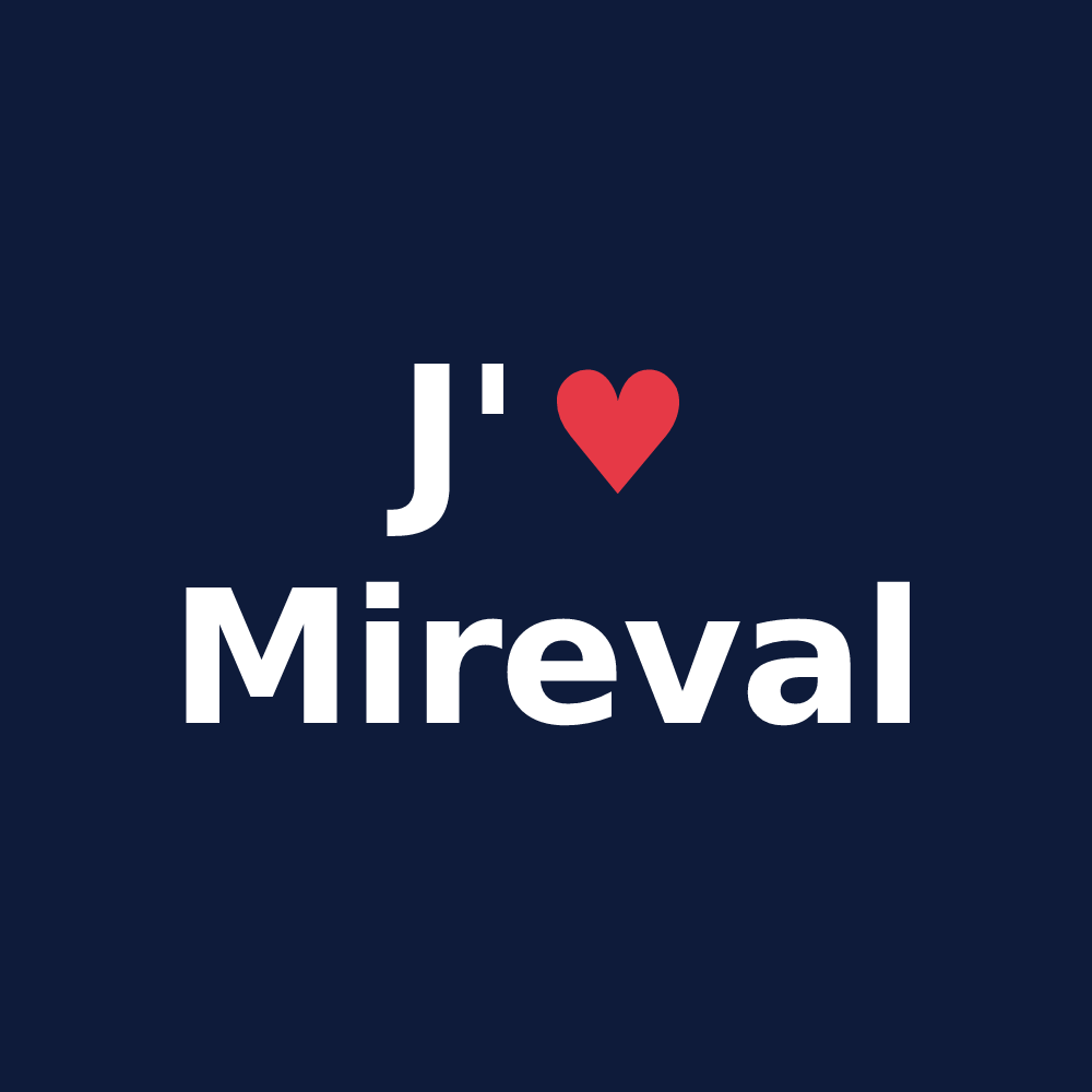 T-shirt personnalisé Mireval — design J'aime Mireval