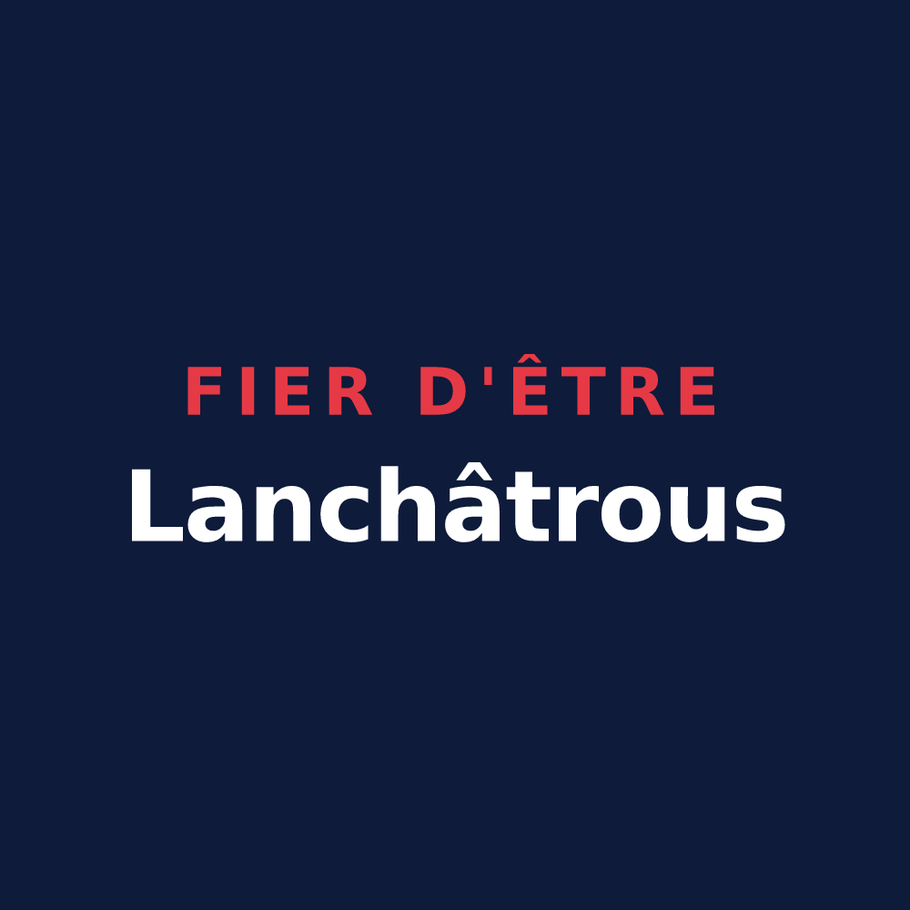 T-shirt « Fier d'être Lanchâtrous » — design pour Miribel-Lanchâtre