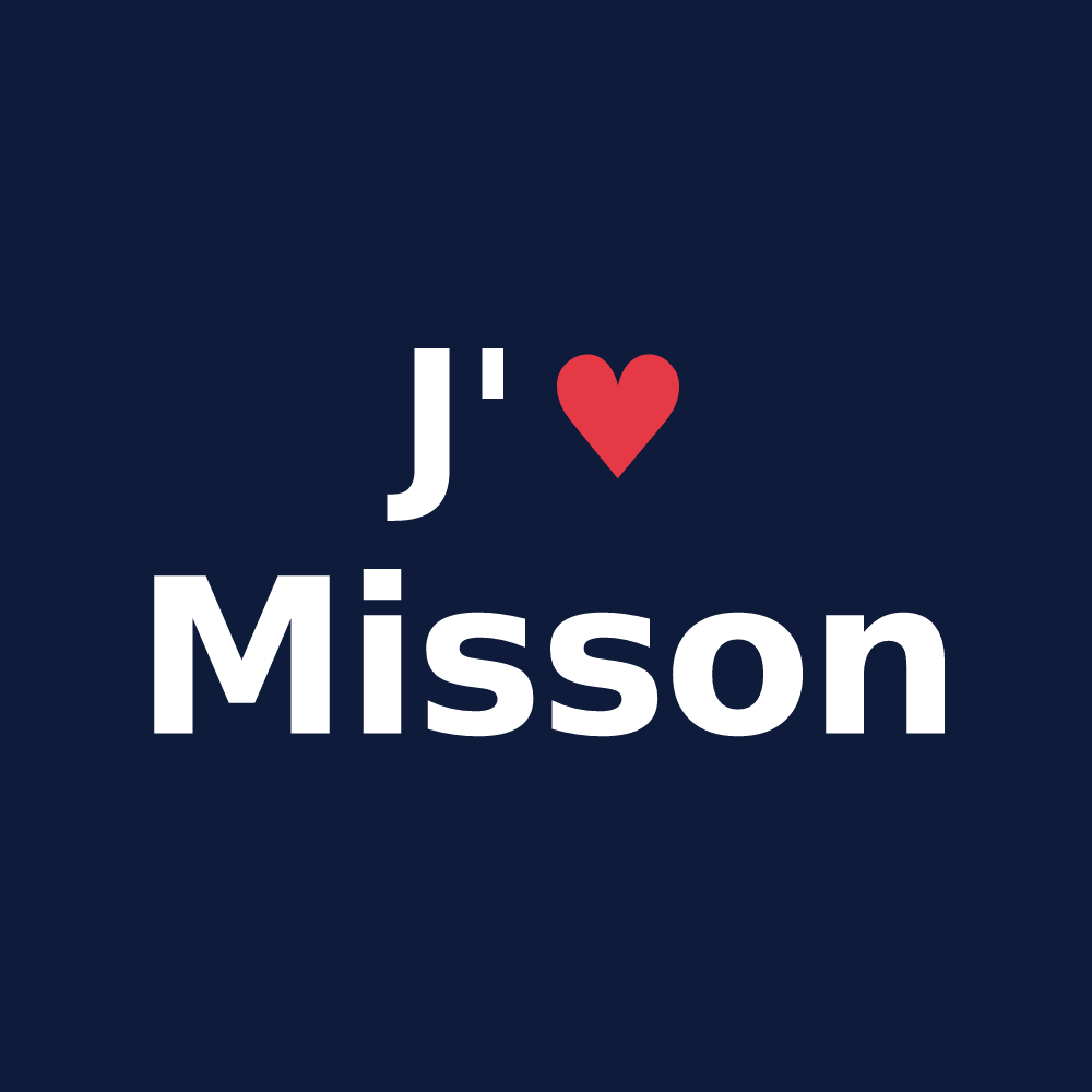 T-shirt personnalisé Misson — design J'aime Misson