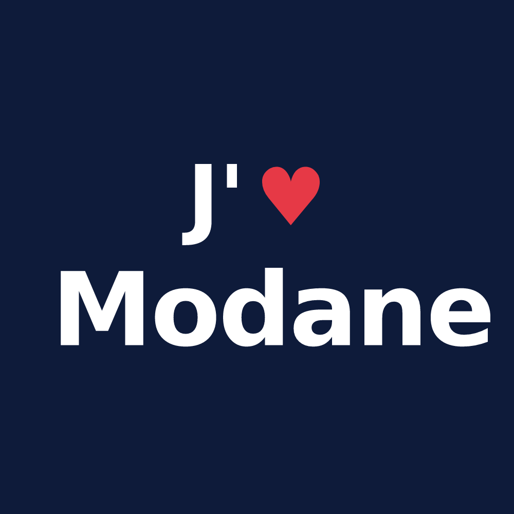T-shirt personnalisé Modane — design J'aime Modane