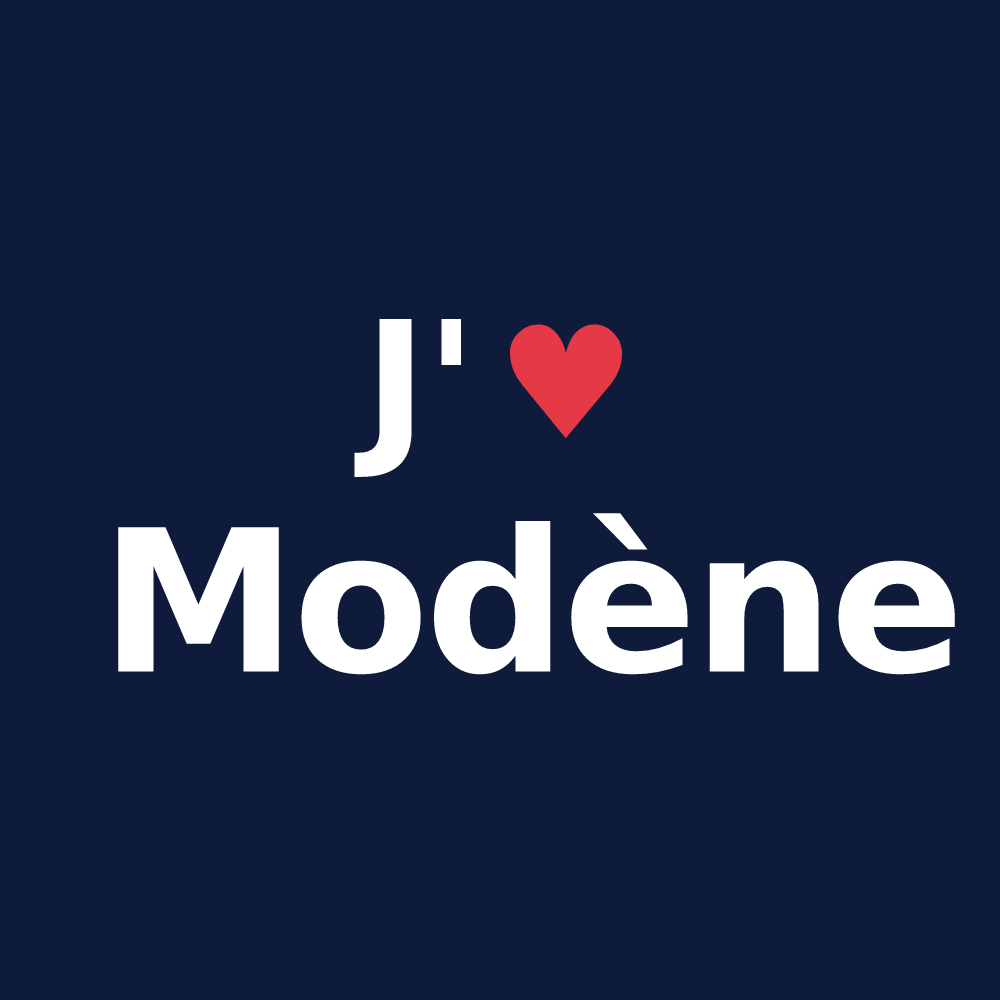 T-shirt personnalisé Modène — design J'aime Modène