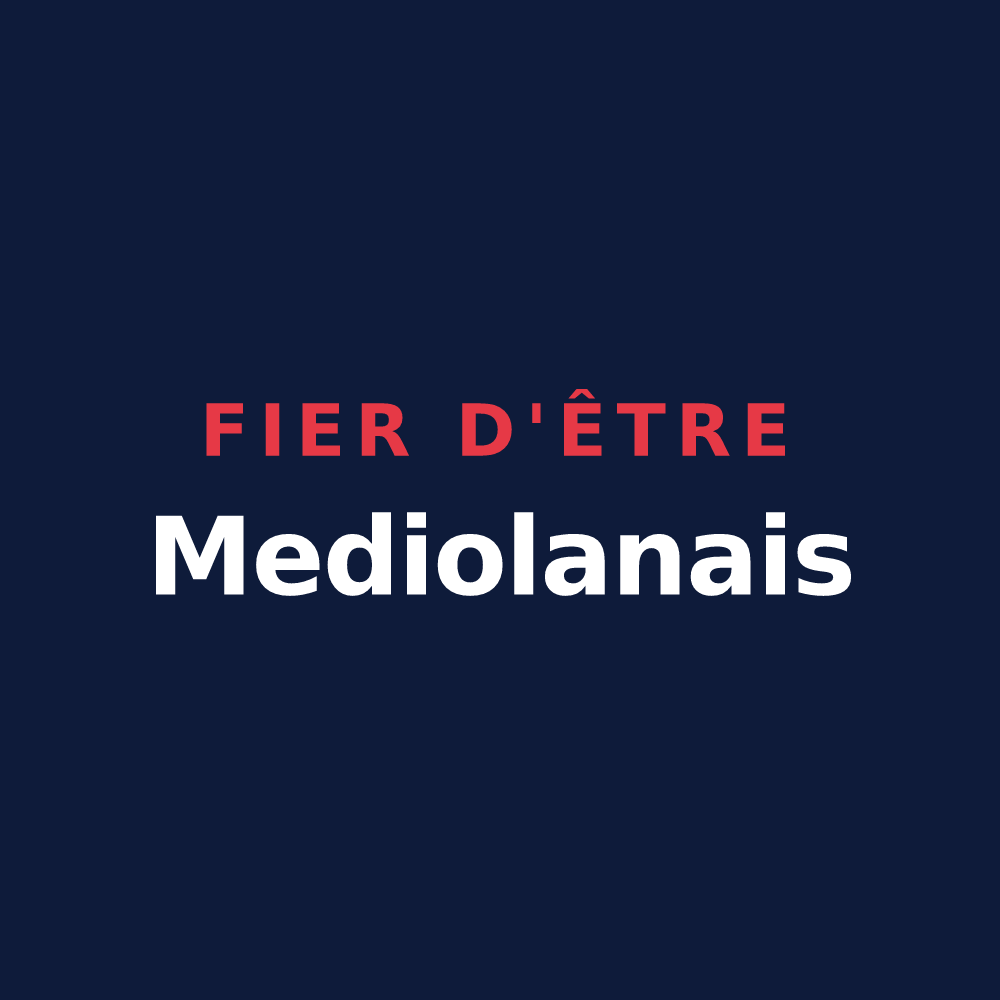 T-shirt « Fier d'être Mediolanais » — design pour Moëslains