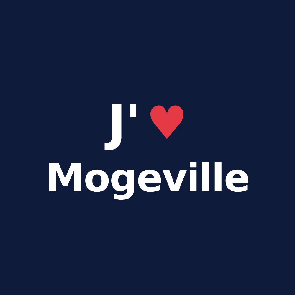T-shirt personnalisé Mogeville — design J'aime Mogeville