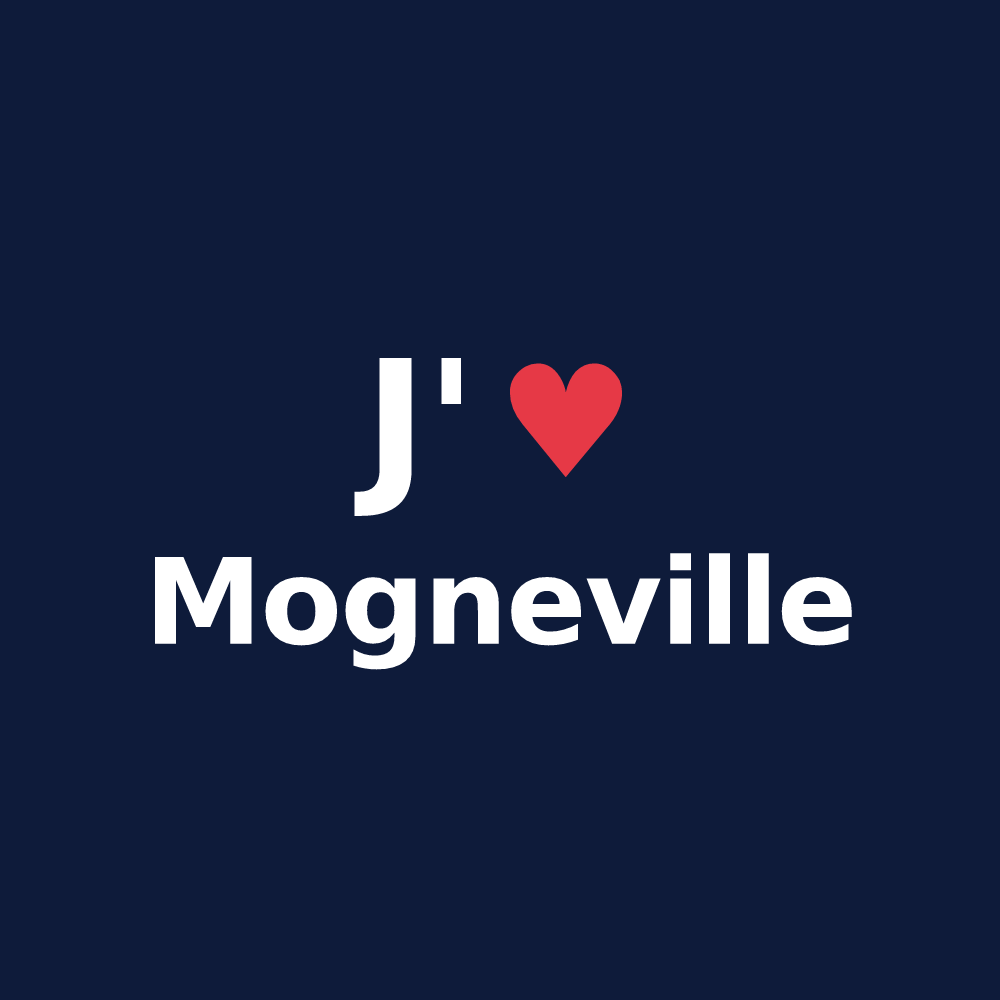 T-shirt personnalisé Mogneville — design J'aime Mogneville