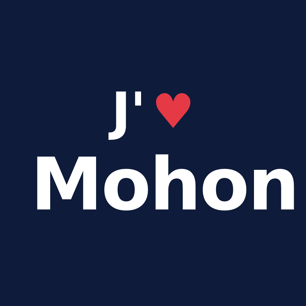 T-shirt personnalisé Mohon — design J'aime Mohon