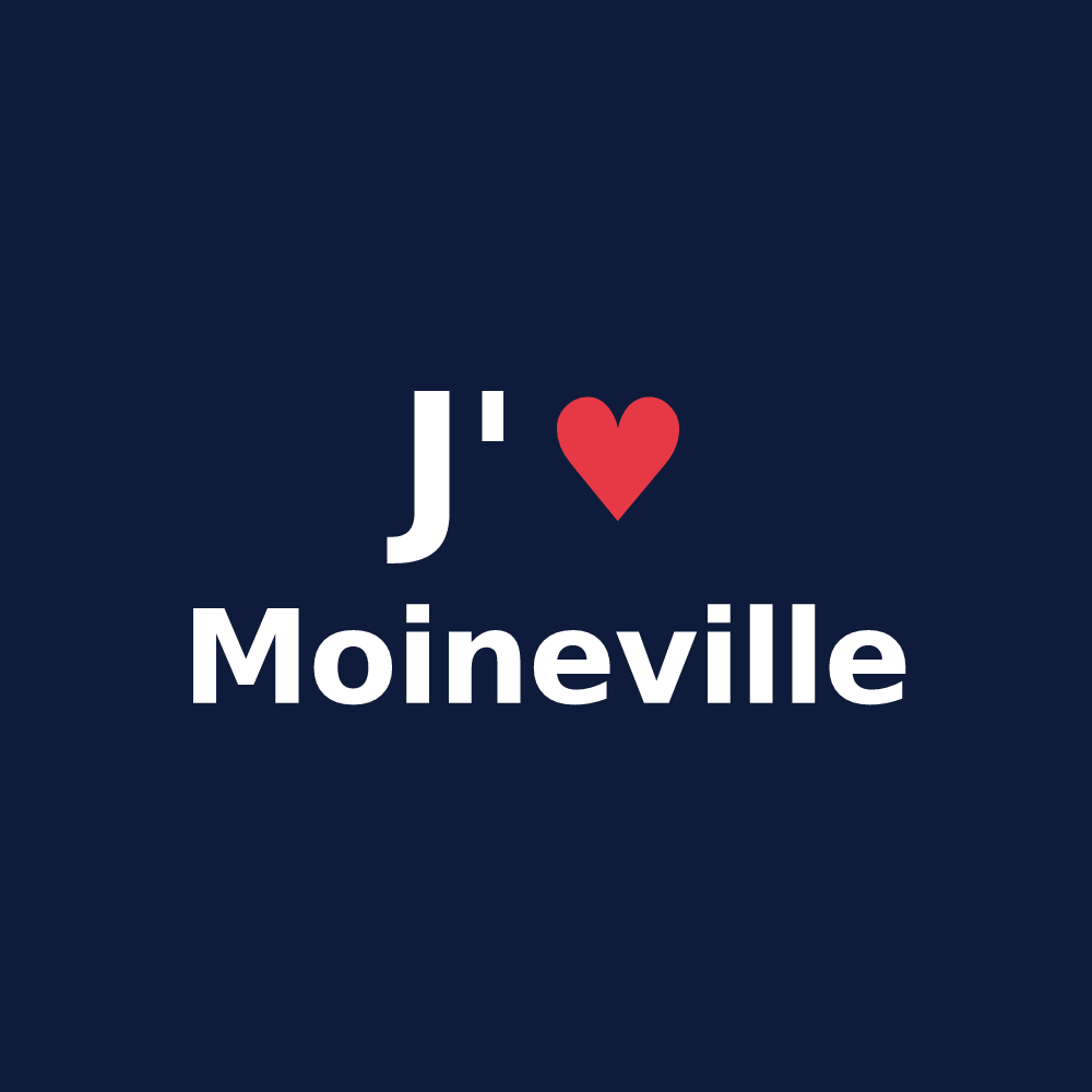 T-shirt personnalisé Moineville — design J'aime Moineville