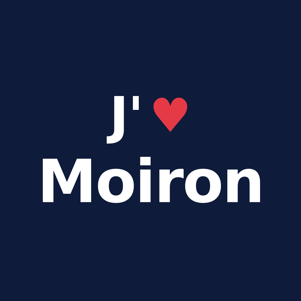T-shirt personnalisé Moiron — design J'aime Moiron