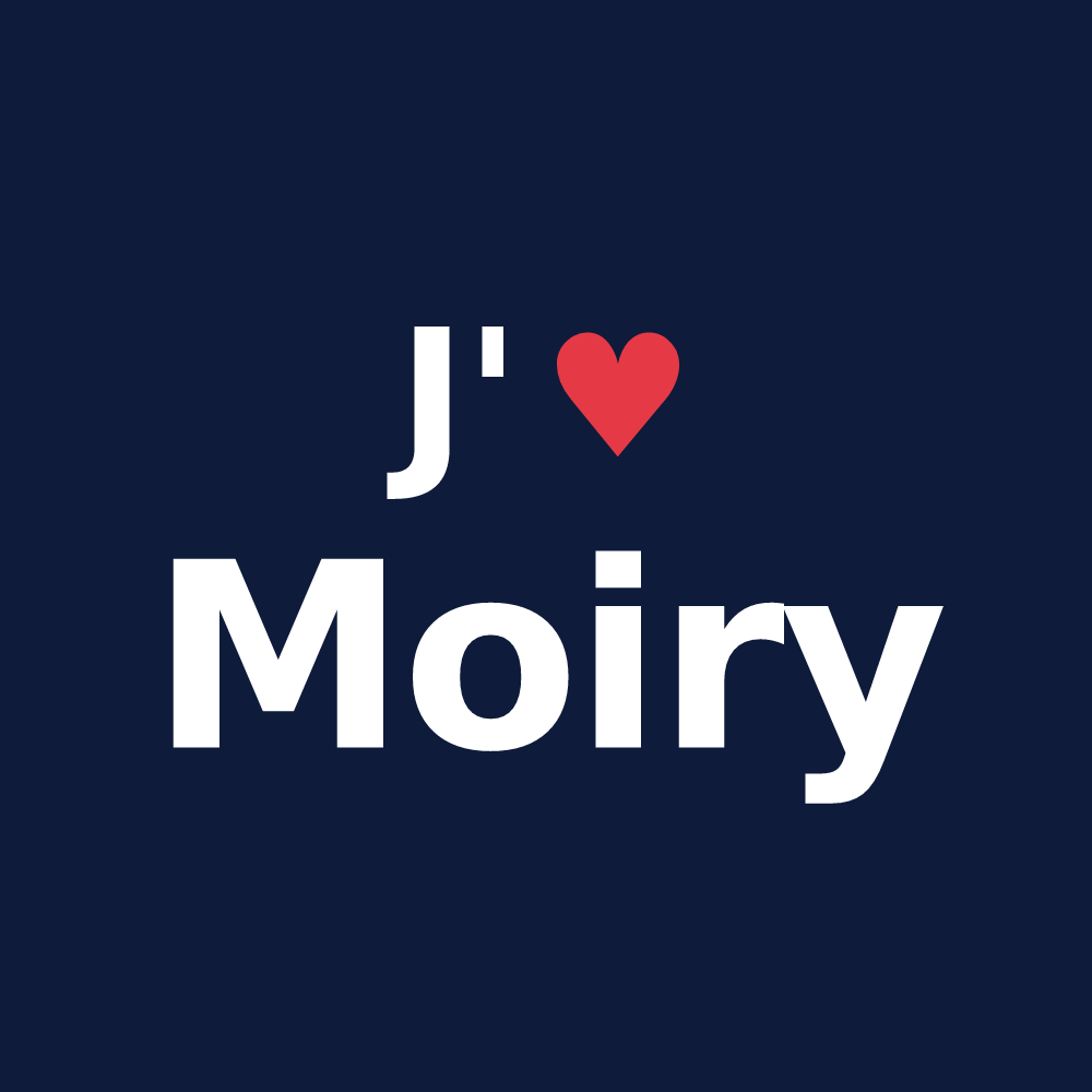 T-shirt personnalisé Moiry — design J'aime Moiry